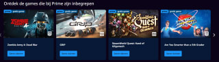 Diverse games gratis met Amazon Prime