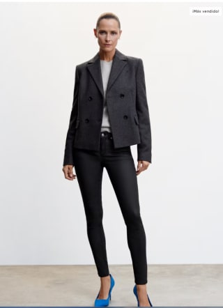 Jeans skinny push-up encerados para Mujer por 6.99€