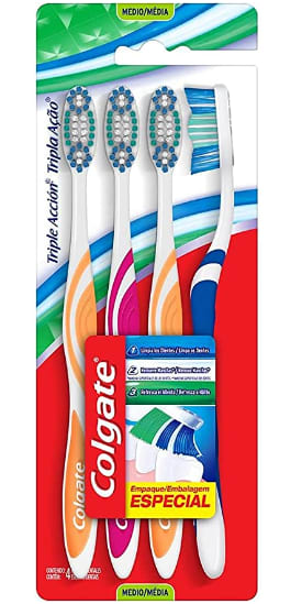 Cepillos x 4 Colgate por $25.20 en Amazon