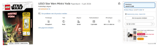 Activity Book met Minifiguur- Lego Star Wars: Master Yoda voor €3,86 bij Amazon