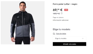 Forro polar Lofter Ternua para Hombre por 69.99€