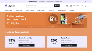Cupón Flash Miravia 20€