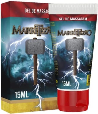 Gel masculino Super Excitante Marretezão com efeito retardante de 15ml - R$ 14