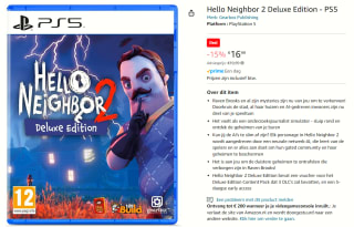 Hello Neighbor 2: Deluxe Edition voor €16,99 bij Amazon