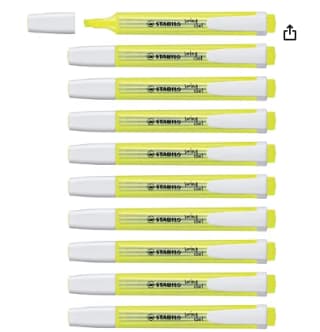10 ud Marcador fluorescente STABILO swing cool varios colores a escoger por 5,50€