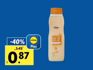 Gel de baño leche y miel CIEN por solo 0,87€