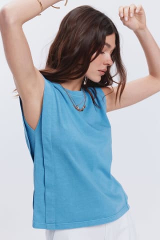Camiseta sin mangas efecto lavado para Mujer Milano por 5.99€