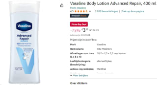 Vaseline advance repair body lotion 400ml voor €3,03 bij Amazon (Prime)