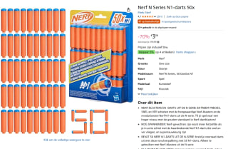 NERF N Refill 50 stuks voor €3,04 bij Amazon