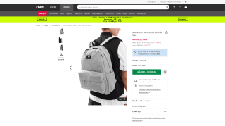 Mochila gris oscuro Old Skool de Vans por 16,87€