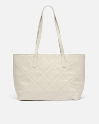 Bolso shopper grande acolchado con bolsillo para portátil por 12€.