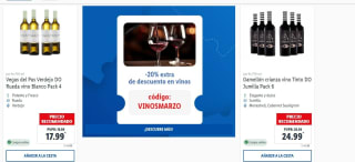 20% descuento en vinos desde lidl