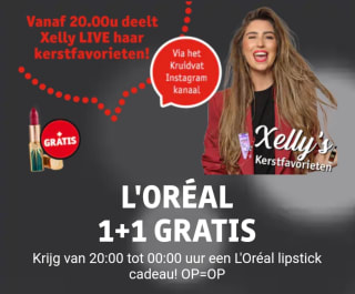 gratis Color Riche lipstick t.w.v. 13.99  bij aankoop van 2 actieproducten.