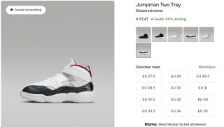 Alle Nike Jordan Jumpman Two Trey kinderschoenen voor €37,47 bij Nike