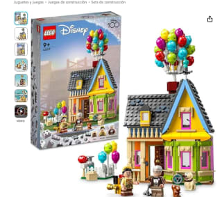 Set Lego Disney y Pixar Casa de “Up”, Juguete con Globos, Mini Figuras de Carl, Russell y el Perrito Dug por 38,49€