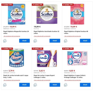 Segunda Unidad al -70% en productos de Droguería desde Carrefour.