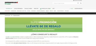 Desde ECI por compras de +110€ te regalan  8€ para tu próxima compra