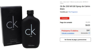 Perfume Ck Be 200ml Calvin Klein por $620 en Elektra