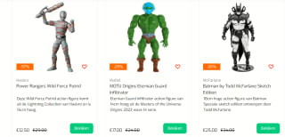 Tot 57% korting op action figures bij Superzero