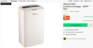 Qlima D 612 Luchtontvochtiger - Wit - 12 L voor €169,99 bij Gereedschapcentrum