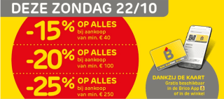 Tot 25% korting op alles bij Brico