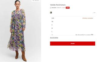 Vestido floral textura para Mujer por 13.99€