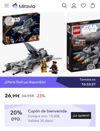 Juguete de Construcción Caza Snub Pirata The Mandalorian LEGO Star Wars por 21,59€.