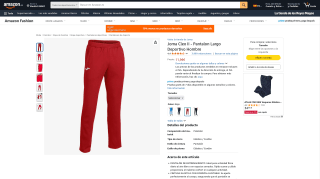 Joma Cleo II Pantalón Largo Deportivo Hombre por 11,99€
