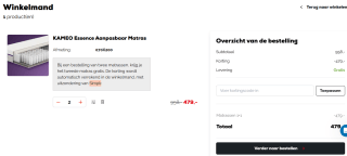 1+1 gratis op veel matrassen bij Swiss Sense