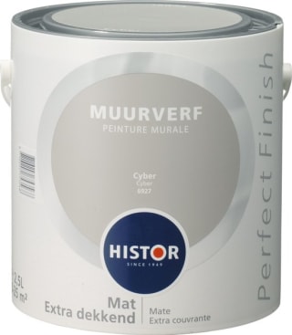 Histor Perfect Finish Muurverf Mat Cyber voor €17,50 bij Bol.com
