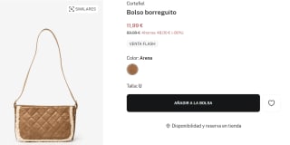 Bolso borreguito Cortefiel por 11.99€