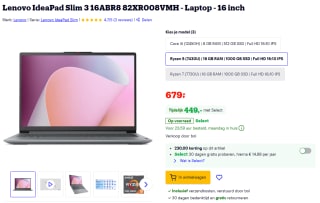 Lenovo Ideapad Slim 3 16" laptop voor €449 bij Bol met Select