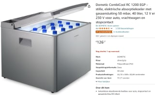 Dometic CombiCool RC 1200 EGP absorptie koelbox voor €126,27