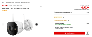 Imou Bullet 3 3K - Beveiligingscamera Buiten voor €34,99 bij de Mediamarkt