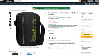 Bandolera Reebok Adisson Negro 15x21x5cm por solo 10,99€