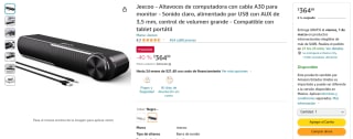 Bocina Jeecoo A30 por $365 en Amazon