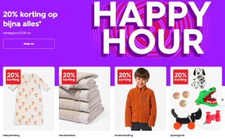 20% korting op bijna alles tijdens Happy Hour bij Hema