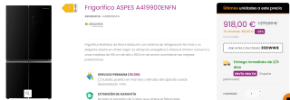 Frigorífico ASPES A419900ENFN por 888€