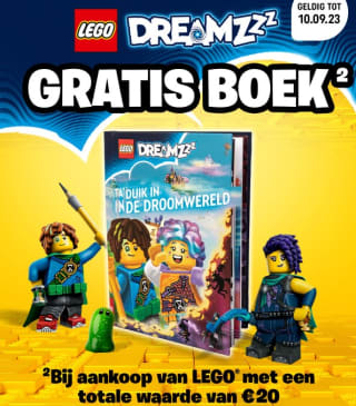 Gratis LEGO DREAMZzz boek Duik in de droomwereld bij aankoop LEGO bij Smyths Toys