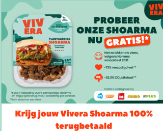 Probeer Gratis Vivera shoarma na cashback