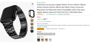 Correa y Carcasa para Apple Watch por solo 5€
