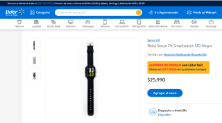 Reloj Senzo Fit Smartwatch S10 Negro por $25.990