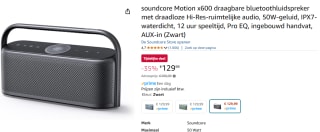 Soundcore Motion x600 draagbare bluetooth luidspreker voor €129,99 bij Amazon