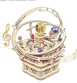 Puzzle 3D Madera Maquetas Caja De Música Mecánica De Astronomía marca Robotime por 20,97€