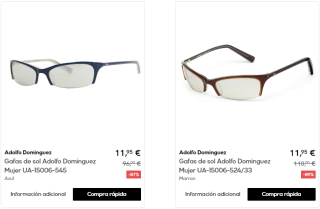 ADOLFO DOMÍNGUEZ - Gafas de sol por 11,95€