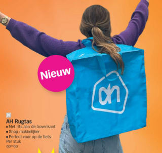 Limited edition AH shopper rugzak voor €2,99 bij Albert Heijn