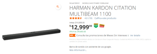 Barra de sonido Harman Kardon por $12999 en Office Depot