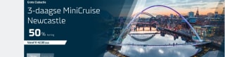 50% korting op een 3-daagse MiniCruise Newcastle