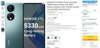 HONOR X7b Mobile Phone: £139