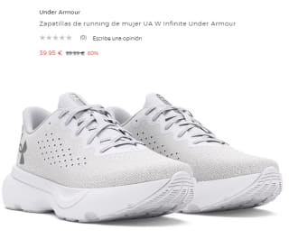 Zapatillas de running de mujer UA W Infinite Under Armour por 39.95€